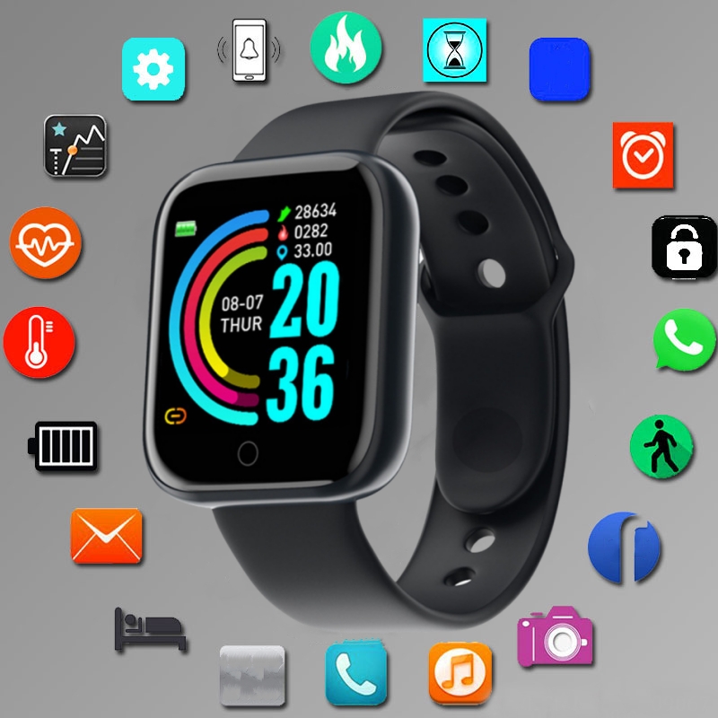Android Smartwatch Accessories - Relógio inteligente para homens mulheres modo