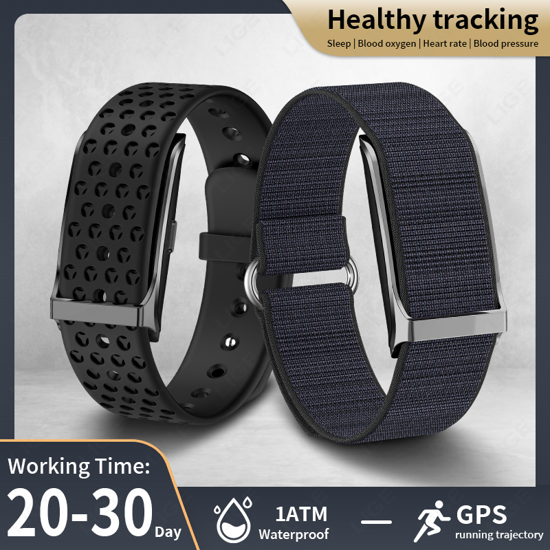 Android Smartwatch Accessories - LIGE Relógio Inteligente Monitor de Freqüência