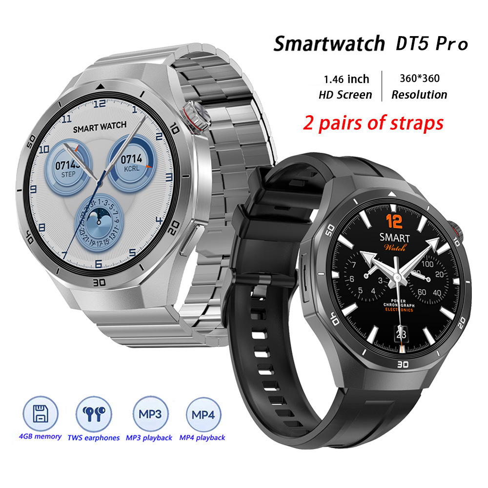 Android Smartwatch Accessories - Dt5 pro relógio inteligente para homens