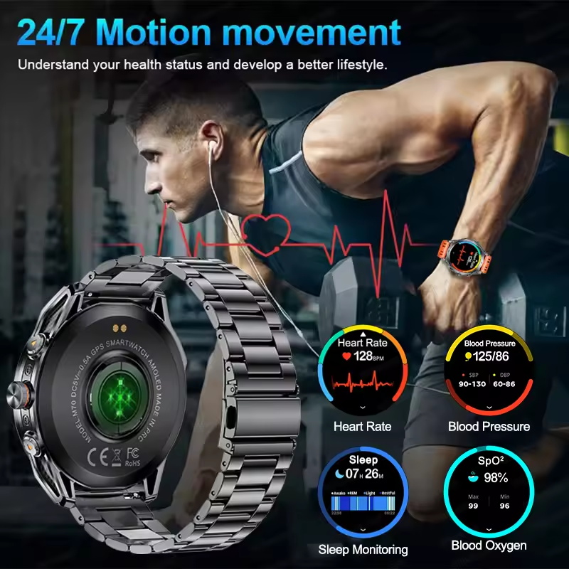 Novo T-Rex3 ultra 1000mah bate - Smartwatch Store avaliação e preço