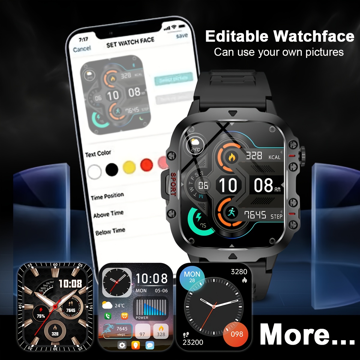 Novo relógio inteligente, equi - Smartwatch Faces avaliação e preço