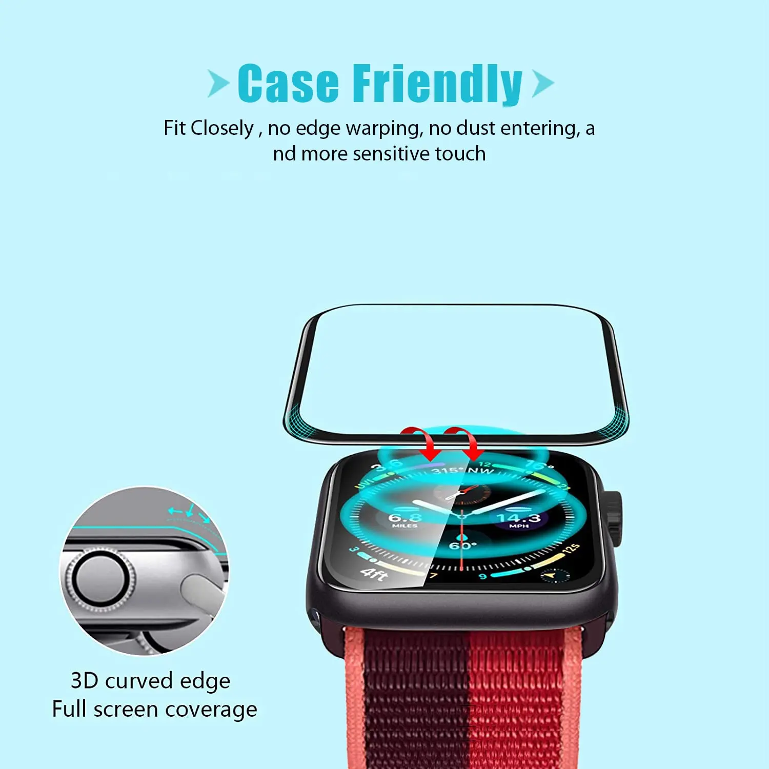 Protetor de Tela 3D em Filme T - Watch Case Bumper avaliação e preço