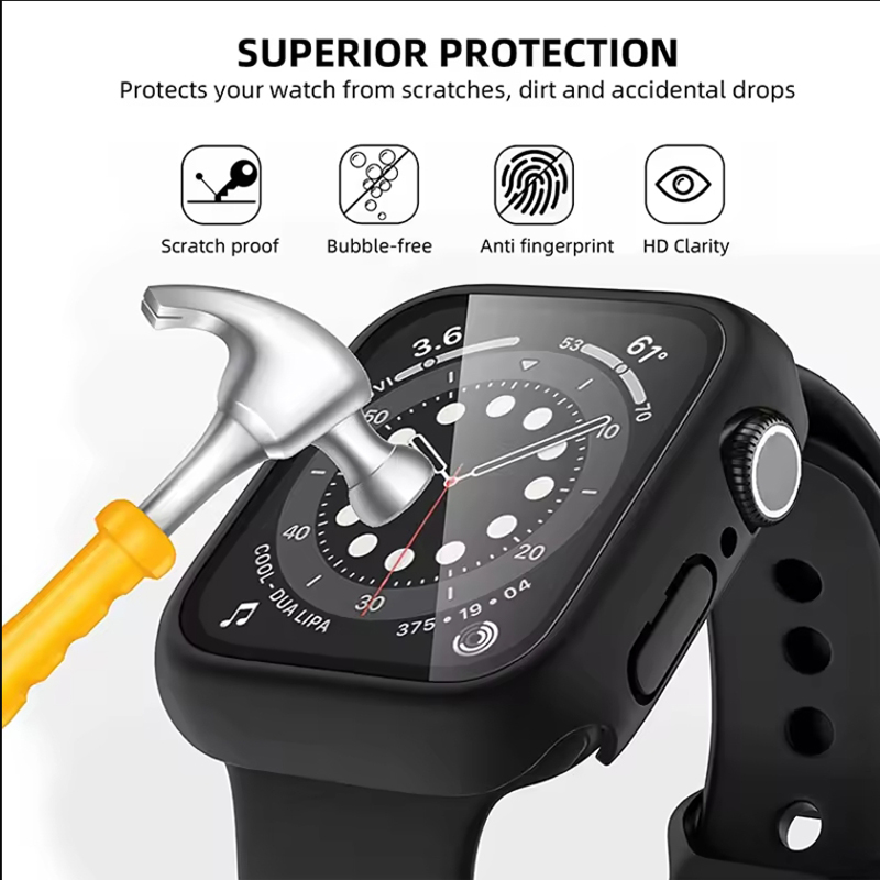 Vidro Temperado + Capa para Ap - Watch Case Bumper avaliação e preço