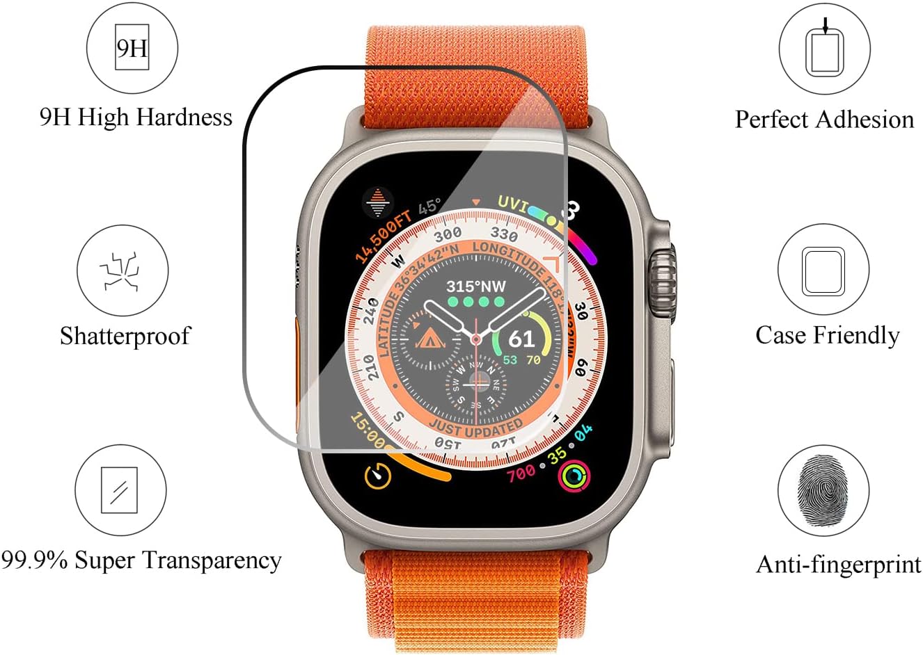 Vidro temperado para Apple Wat - Watch Case Bumper avaliação e preço