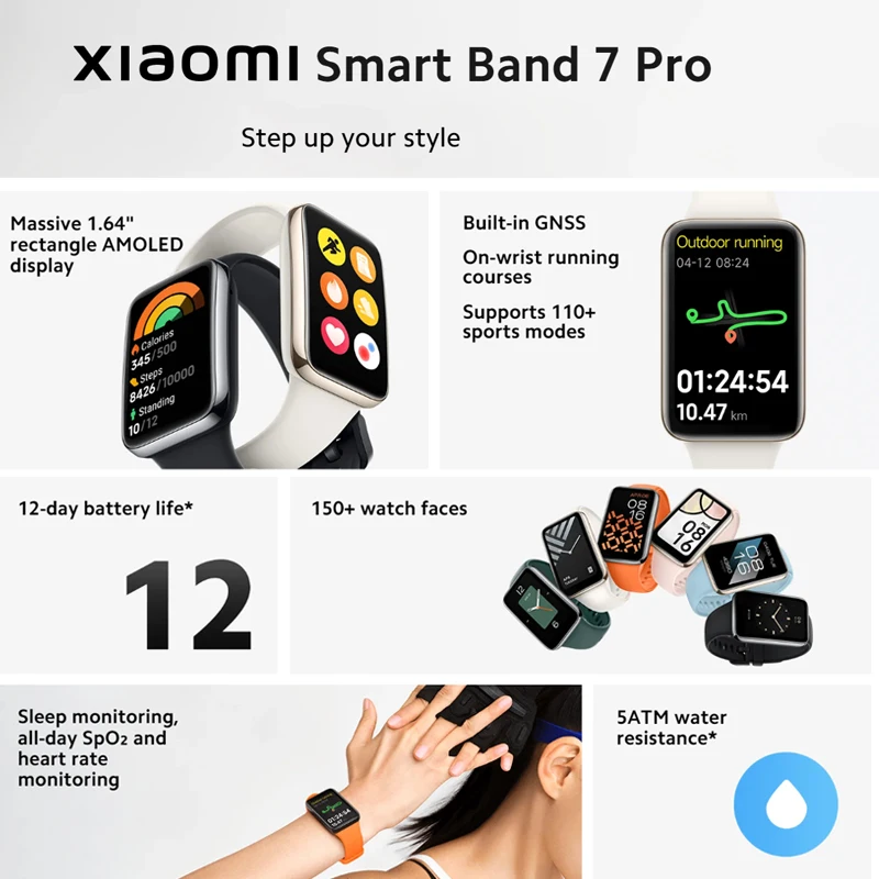 Xiaomi banda inteligente 7 pro - Smartwatch Faces avaliação e preço