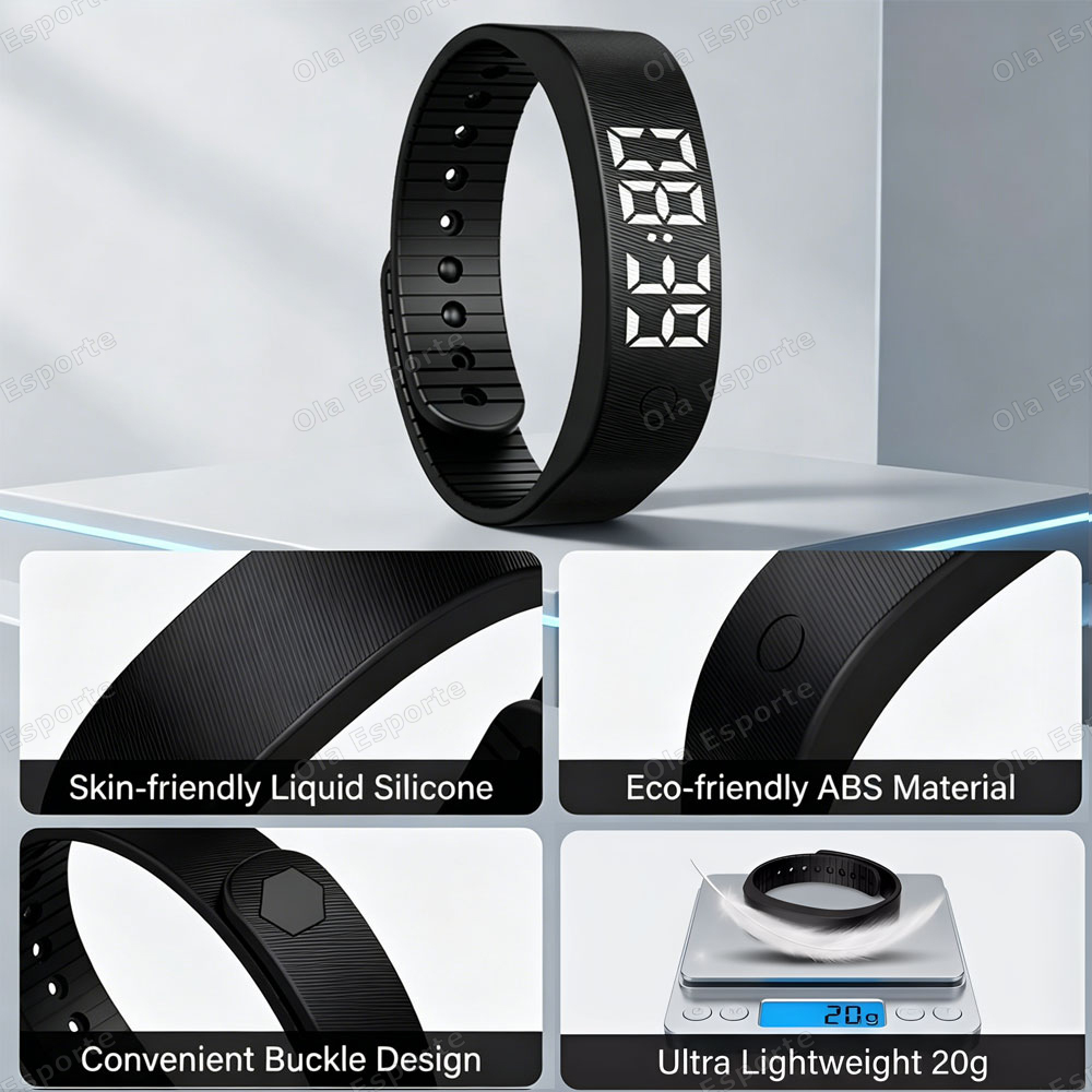 Relógio Despertador Vibratório - Android Smartwatch Accessories avaliação e preço