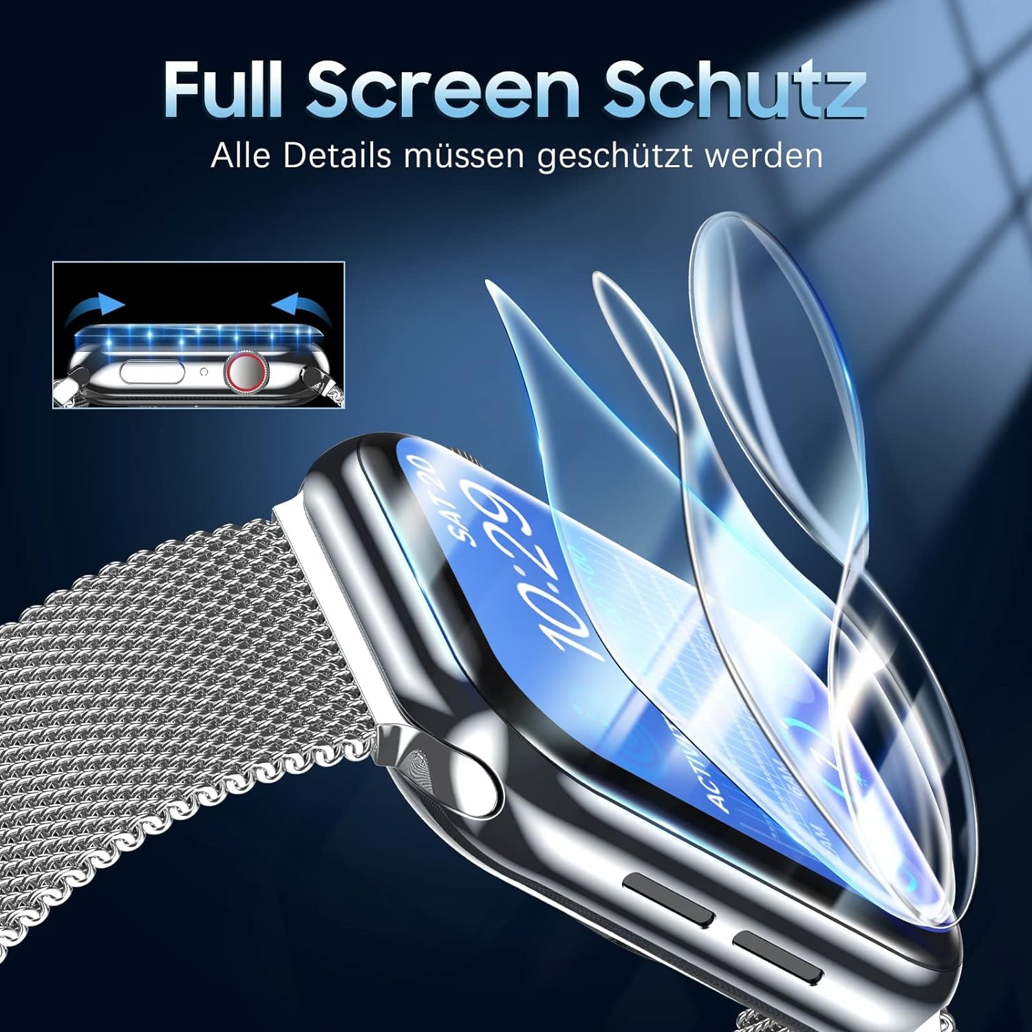 5PCS Película de Hidrogel para - Watch Case Bumper avaliação e preço