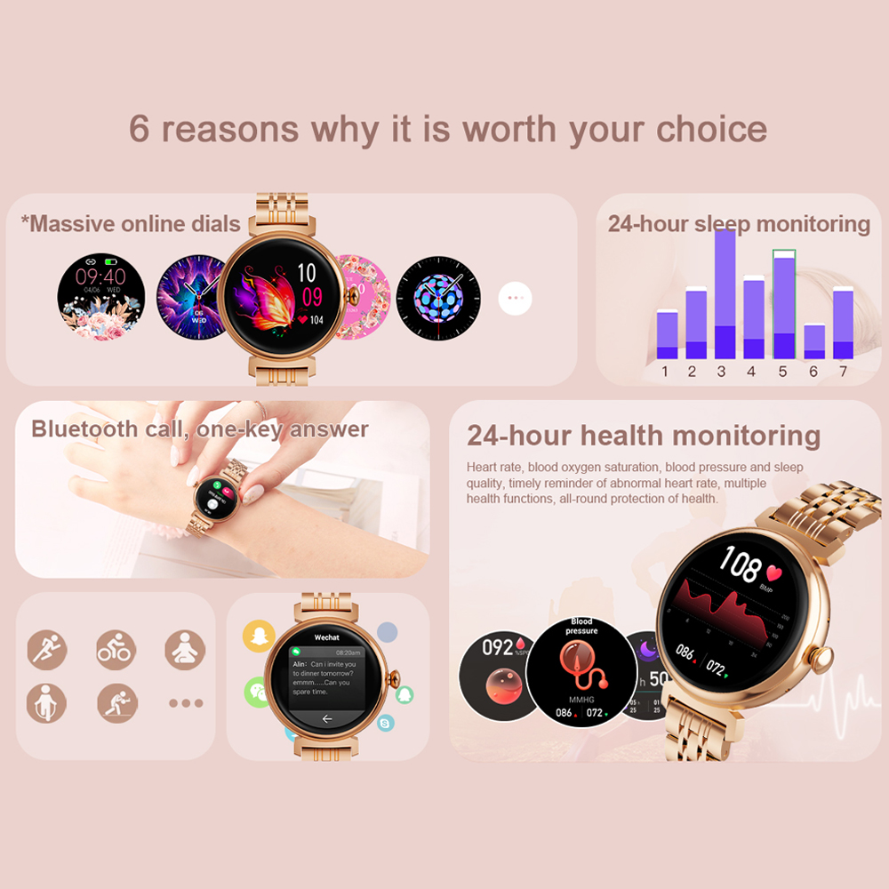Smart Watch com tela AMOLED pa - Smartwatch Faces avaliação e preço